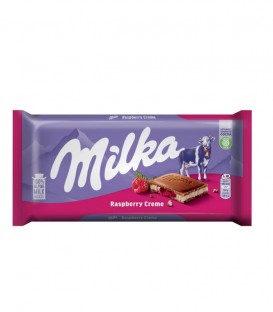 MILKA ΣΟΚΟΛΑΤΑ RASPBERRY CREME 22Χ100gr