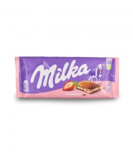 MILKA ΣΟΚΟΛΑΤΑ STRAWBERRY 22Χ100gr