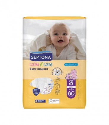 SEPTONA BABY ΠΑΝΕΣ N3 ECO MIDI 4-9kg 60Τ Χ4