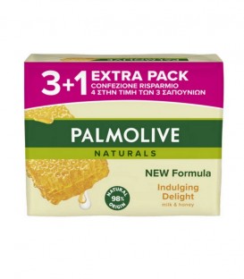 PALMOLIVE ΣΑΠΟΥΝΙ HONEY&MILK 90gr 3+1 X 18 ΣΕΤ/ΚΙΒ