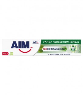 ΑΙΜ ΟΔΟΝΤΟΚΡΕΜΑ FAMILY PROTECTION HERBAL 24X75ml