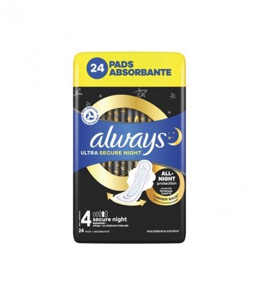 ALWAYS ΣΕΡΒΙΕΤΕΣ GIGA PACK ULTRA SECURE NIGHT 24Τ Χ6