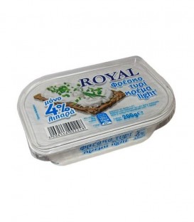 ROYAL ΦΡΕΣΚΟ ΤΥΡΙ ΚΡΕΜΑ LIGHT 4% ΛΙΠ.12Χ200gr