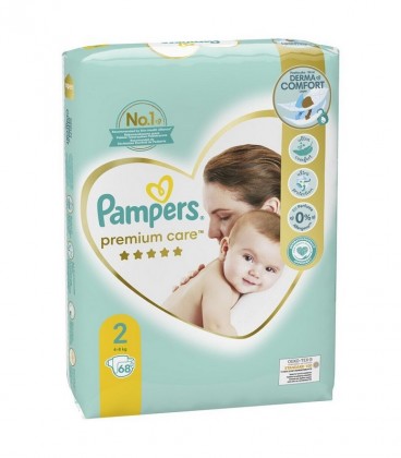 PAMPERS PREMIUM CARE Νο2 68Τ JUMBO Χ2