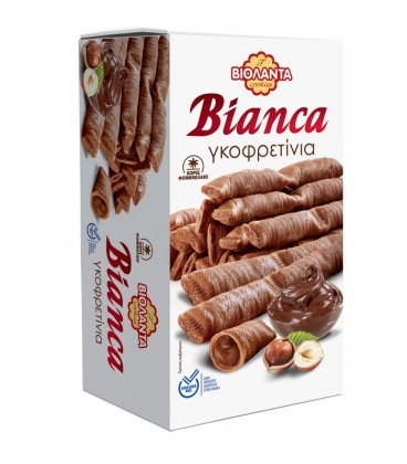 ΒΙΟΛΑΝΤΑ BIANCA ΓΚΟΦΡΕΤΙΝΙΑ ΜΕ ΠΡΑΛΙΝΑ ΦΟΥΝΤΟΥΚΙΟΥ 12Χ160gr