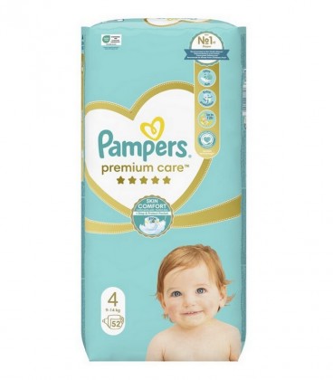 PAMPERS PREMIUM CARE Νο4 52Τ 9-14kg JUMBO Χ2