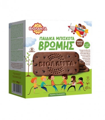 ΒΙΟΛΑΝΤΑ ΜΠΙΣΚΟΤΑ ΠΑΙΔΙΚΑ ΒΡΩΜΗΣ ΜΕ ΜΑΥΡΗ ΣΟΚΟΛΑΤΑ 12Χ180gr