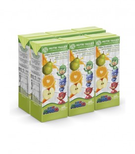 NUTRI VALLEY PJ MASKS ΧΥΜΟΣ ΜΗΛΟ-ΠΟΡΤΟΚΑΛΙ-ΑΧΛΑΔΙ 250ml 6pack Χ5