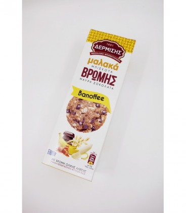 ΔΕΡΜΙΣΗΣ ΜΠΙΣΚΟΤΑ ΒΡΩΜΗΣ ΜΑΛΑΚΑ BANOFFEE&ΜΑΥΡΗ ΣΟΚΟΛΑΤΑ 12X150gr