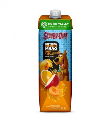 NUTRI VALLEY SCOOBY DOO ΧΥΜΟΣ ΜΗΛΟ ΠΟΡΤΟΚΑΛΙ ΒΕΡΥΚΟΚΟ 12Χ1lt