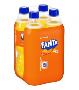 FANTA ΠΟΡΤΟΚΑΛΑΔΑ 500ml 30% ΛΙΓΟΤΕΡΗ ΖΑΧΑΡΗ 6X4pack