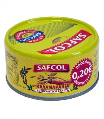 SAFCOL ΚΑΛΑΜΑΡΑΚΙΑ ΠΙΚΑΝΤΙΚΑ 48Χ170gr -0,20€