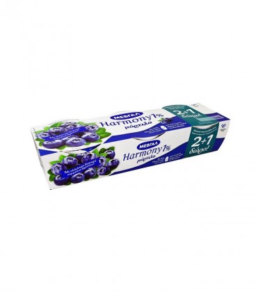 ΜΕΒΓΑΛ HARMONY 1% ΜΥΡΤΙΛΟ (3Χ170gr) 2+1 ΔΩΡΟ