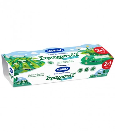 ΜΕΒΓΑΛ ΣΤΡΑΓΓΙΣΤΟ ΓΙΑΟΥΡΤΙ 2% (3X170gr) 2+1 ΔΩΡΟ