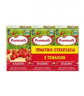 PUMMARO PASSATA EΛ.ΣΥΜΠ/ΝΟΣ ΧΥΜΟΣ ΤΟΜΑΤΑΣ 16X(3Χ250gr)