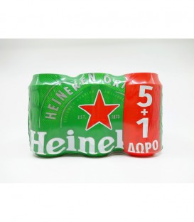 HEINEKEN ΜΠΥΡΑ ΚΟΥΤΙ 330ml 4X6pack 5+1 ΔΩΡΟ
