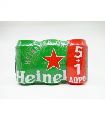 HEINEKEN ΜΠΥΡΑ ΚΟΥΤΙ 330ml 4X6pack 5+1 ΔΩΡΟ