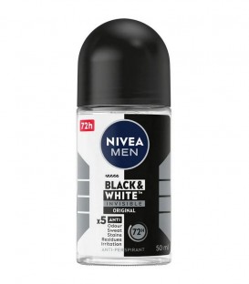 NIVEA DEO ROLL-ON ΑΝΔΡ. INVISIBLE BLACK&WHITE ORIGINAL 12X50ml