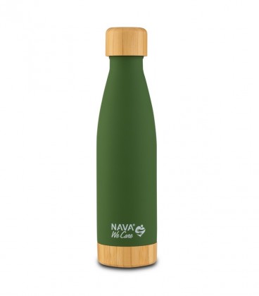 NAVA ΘΕΡΜΟΣ ΜΠΟΥΚΑΛΙ ΑΝΟΞΕΙΔΩΤΟ BAMBOO WE CARE ΠΡΑΣΙΝΟ ΣΚΟΥΡΟ 500ml