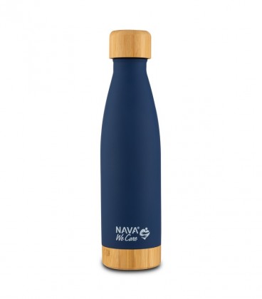 NAVA ΘΕΡΜΟΣ ΜΠΟΥΚΑΛΙ ΑΝΟΞΕΙΔΩΤΟ BAMBOO WE CARE ΜΠΛΕ ΣΚΟΥΡΟ 500ml