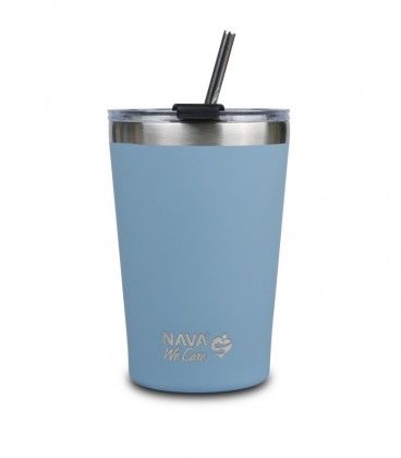 NAVA ΘΕΡΜΟΣ ΠΟΤΗΡΙ ΜΕ ΑΝΟΞΕΙΔΩΤΟ ΚΑΛΑΜΑΚΙ WE CARE ΜΠΛΕ 450ml