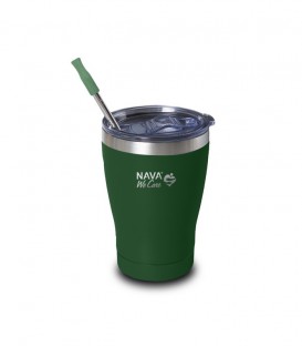 NAVA ΘΕΡΜΟΣ ΠΟΤΗΡΙ ΜΕ ΑΝΟΞΕΙΔΩΤΟ ΚΑΛΑΜΑΚΙ WE CARE ΣΚΟΥΡΟ ΠΡΑΣΙΝΟ 360ml