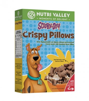 NUTRI VALLEY SCOOBY DOO ΔΗΜΗΤΡΙΑΚΑ CRISPY PILLOWS 12Χ375gr