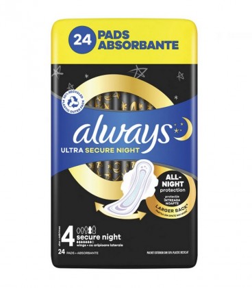 ALWAYS ΣΕΡΒΙΕΤΕΣ GIGA PACK ULTRA SECURE NIGHT 24Τ Χ6