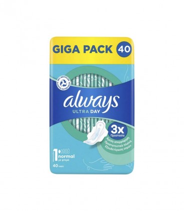 ALWAYS ΣΕΡΒΙΕΤΕΣ GIGA PACK ULTRA NORMAL 40Τ Χ8