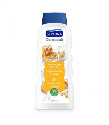 SEPTONA DERMASOFT ΑΦΡΟΛΟΥΤΡΟ ORGANIC HONEY&GINGER 12Χ750ml