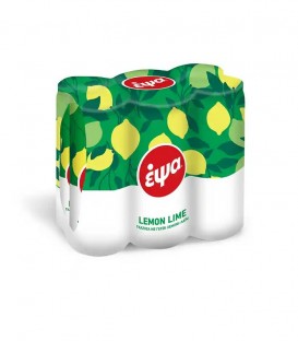 ΕΨΑ ΓΚΑΖΟΖΑ LEMON LIME ΚΟΥΤΙ ΜΕ ΑΝΘΡΑΚΙΚΟ 330ml 4X6pack