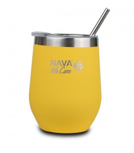 NAVA ΘΕΡΜΟΣ ΠΟΤΗΡΙ ΜΕ ΑΝΟΞΕΙΔΩΤΟ ΚΑΛΑΜΑΚΙ WE CARE ΚΙΤΡΙΝΟ 360ml