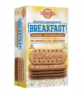 ΒΙΟΛΑΝΤΑ ΜΠΙΣΚΟΤΑ BREAKFAST ΜΕ ΒΡΩΜΗ&15% ΠΡΩΤΕΪΝΗ 12Χ180gr