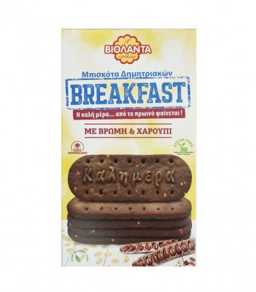 ΒΙΟΛΑΝΤΑ ΜΠΙΣΚΟΤΑ BREAKFAST ΜΕ ΒΡΩΜΗ&ΧΑΡΟΥΠΙ 12Χ180gr