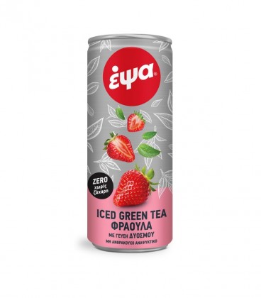 ΕΨΑ ΤΣΑΪ ICED GREEN ZERO ΦΡΑΟΥΛΑ-ΔΥΟΣΜΟΣ 330ml 4X6pack