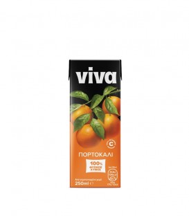 VIVA FRESH ΠΟΡΤΟΚΑΛΙ ΦΥΣΙΚΟΣ ΧΥΜΟΣ 27X250ml
