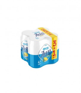 FIX HELLAS ΜΠΥΡΑ ΚΟΥΤΙ ΑΝΕΥ ΛΕΜΟΝΙ 330ml 3+1 6X4pack