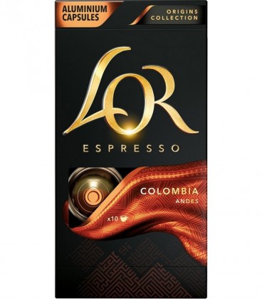 LOR ΚΑΨΟΥΛΕΣ ESPRESSO 10T COLOMBIA X20