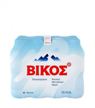 ΒΙΚΟΣ ΦΥΣΙΚΟ ΜΕΤΑΛΛΙΚΟ ΝΕΡΟ 12X0.5lt 140Τ/ΠΑΛΕΤΑ