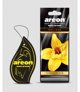 AREON ΑΡΩΜΑΤΙΚΗ ΚΑΡΤΕΛΑ ΑΥΤΟΚΙΝΗΤΟΥ MON VANILLA BLACK X10