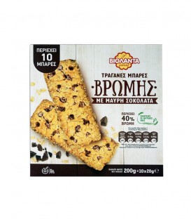 ΒΙΟΛΑΝΤΑ ΜΠΑΡΕΣ ΒΡΩΜΗΣ ΜΕ ΜΑΥΡΗ ΣΟΚΟΛΑΤΑ 12Χ200gr
