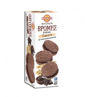 ΒΙΟΛΑΝΤΑ ΜΠΙΣΚΟΤΑ ΒΡΩΜΗΣ ΚΑΚΑΟ ΓΕΜΙΣΤΑ ΜΕ ΣΟΚΟΛΑΤΑ 12Χ180gr