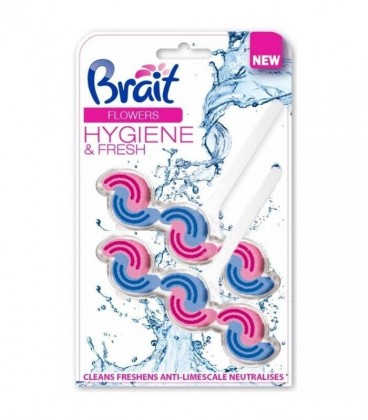 BRAIT WC BLOCK DUO 2X45gr FLOWERS X24