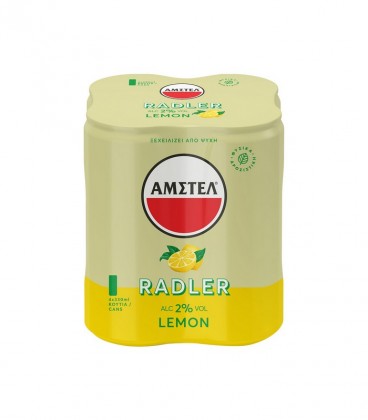 AMSTEL ΜΠΥΡΑ RADLER ΛΕΜΟΝΙ ΚΟΥΤΙ 330ml 6Χ4pack