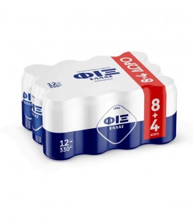 FIX HELLAS ΜΠΥΡΑ ΚΟΥΤΙ 330ml 2X12pack (8+4 ΔΩΡΟ)