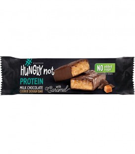 HUNGRY NOT PROTEIN BAR COOKIE DOUGH ΣΟΚ.ΓΑΛΑΚΤΟΣ& ΚΑΡΑΜΕΛΑ ΧΩΡΙΣ ΖΑΧΑΡΗ 12X50gr