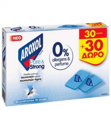 AROXOL ΤΑΜΠΛΕΤΕΣ PURE&STRONG 60Τ Χ18 (30+30 ΔΩΡΟ)