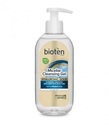 BIOTEN GEL ΚΑΘΑΡΙΣΜΟΥ ΠΡΟΣΩΠΟΥ HYALURONIC GOLD 6Χ200ml