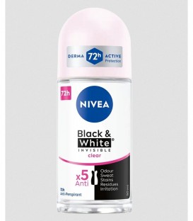 NIVEA DEO ROLL-ON ΓΥΝ.BLACK&WHITE CLEAR 72h 6X50ml