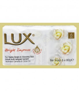 LUX ΣΑΠΟΥΝΙΑ BRIGHT IMPRESS ΣΕΤ 6X80gr Χ24/ΚΙΒ
